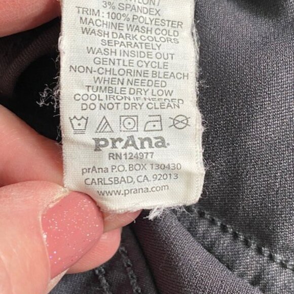 PRANA Halle Convertible Coal Grey/Gray Roll-up Pants 12 SHORT - Picture 11 of 16